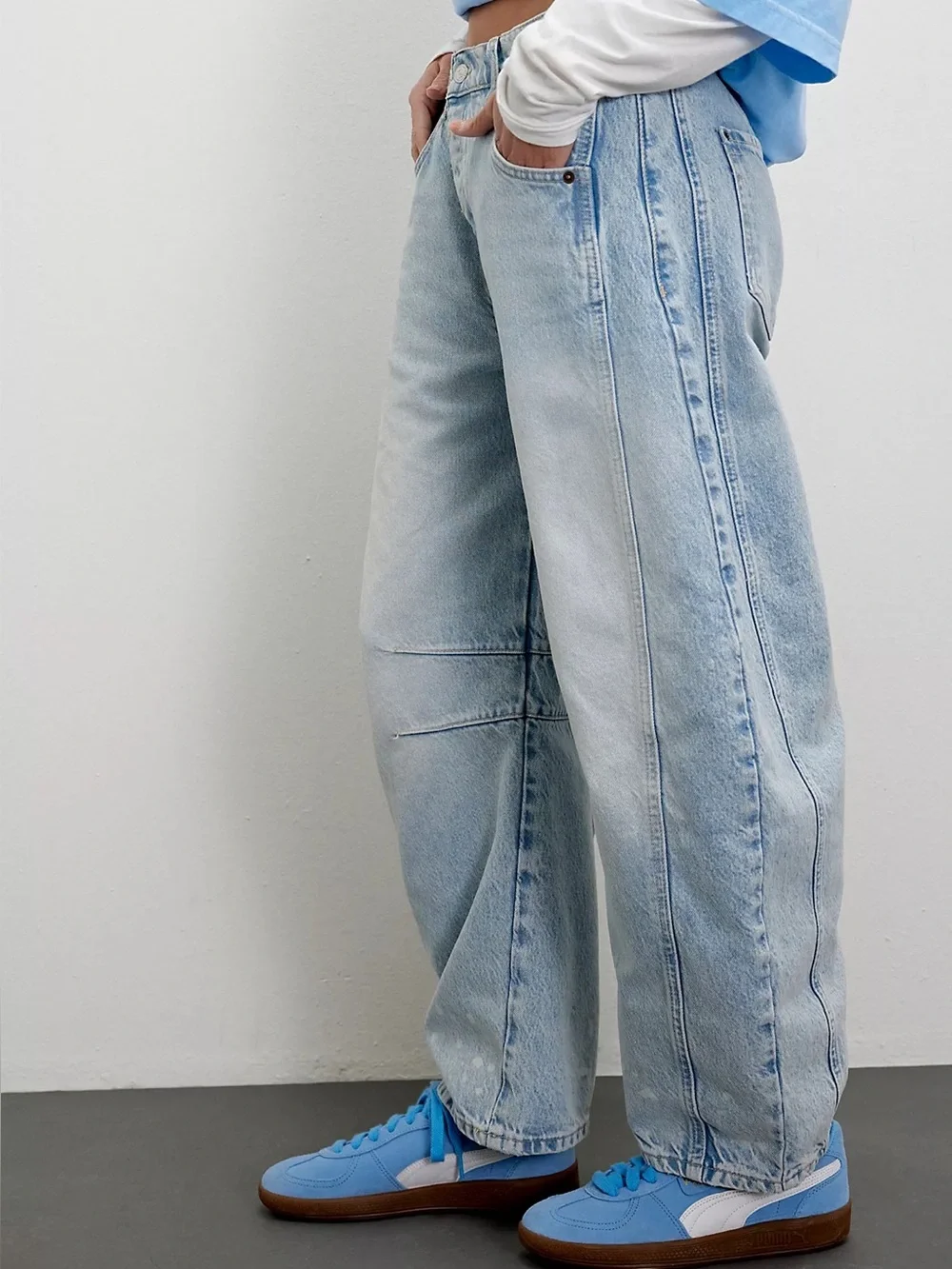 We The Free Good Luck Mid-Rise Barrel Jeans #2805